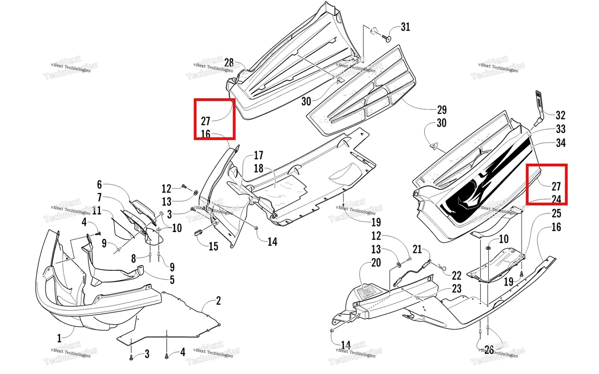 Деталь 4606-257 на схеме узла Belly Pan Assembly