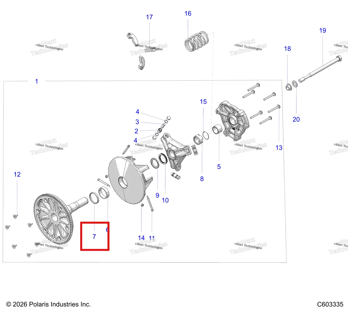 Деталь 5010188 на схеме узла Drive Train, Clutch, Primary S27tfa8r