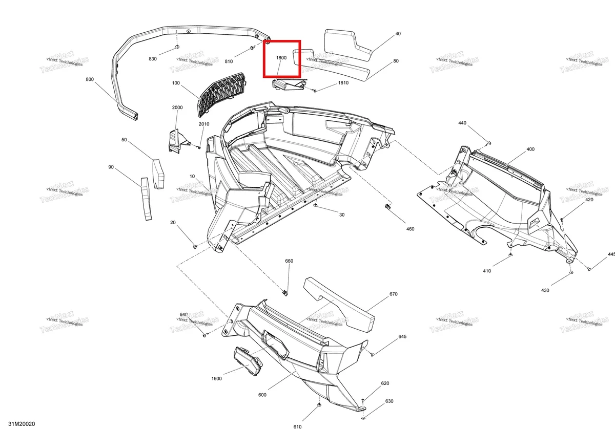 Деталь 502007127 на схеме узла 2020 Ski-Doo TUNDRA 600 ACE Body - Bottom Pan