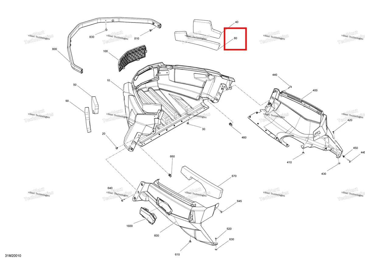 Деталь 502007206 на схеме узла 2020 Ski-Doo TUNDRA 550F Body - Bottom Pan