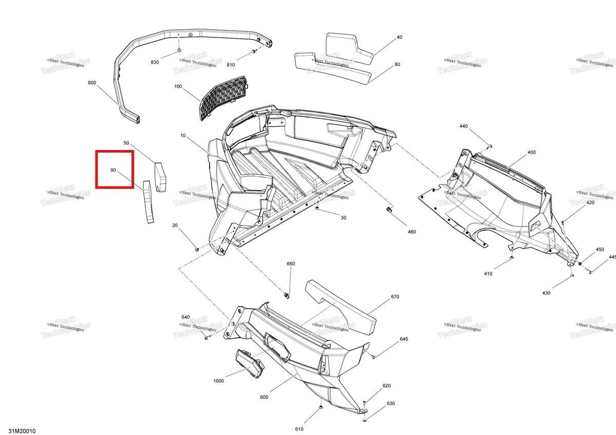 Деталь 502007207 на схеме узла 2020 Ski-Doo TUNDRA 550F Body - Bottom Pan