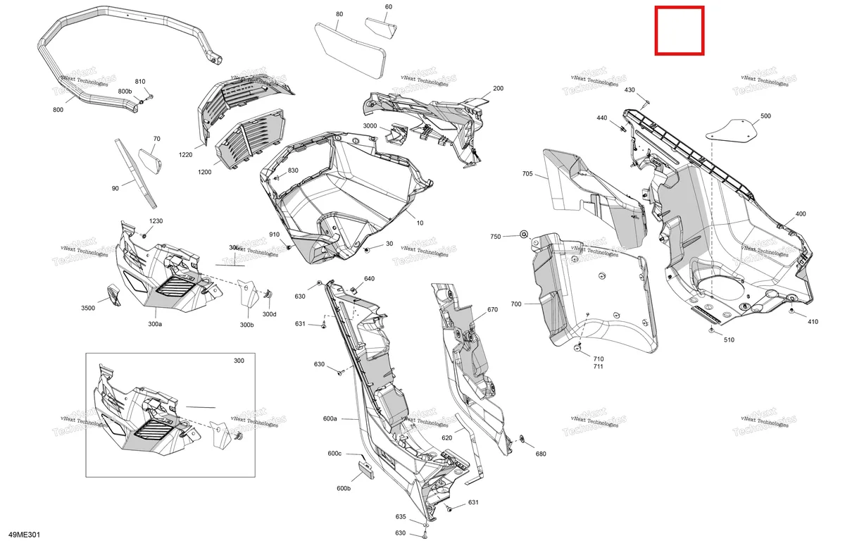 Схема применяемости: Bonded поролон Ski-Doo Expedition 850 E-TEC SE (2024) (502008355)