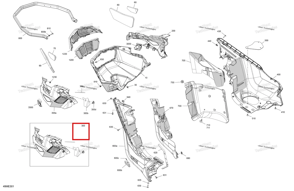 Схема применяемости: Bonded поролон Ski-Doo Expedition 850 E-TEC SE (2024) (502008356)