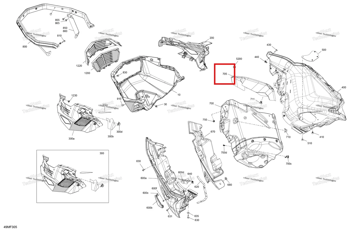 Деталь 502008511 на схеме узла 2026 Ski-Doo EXPEDITION - LE - 600R E-TEC - ABTB - Deep Black - 24X154X1.5CST Track Body - Bottom Pan