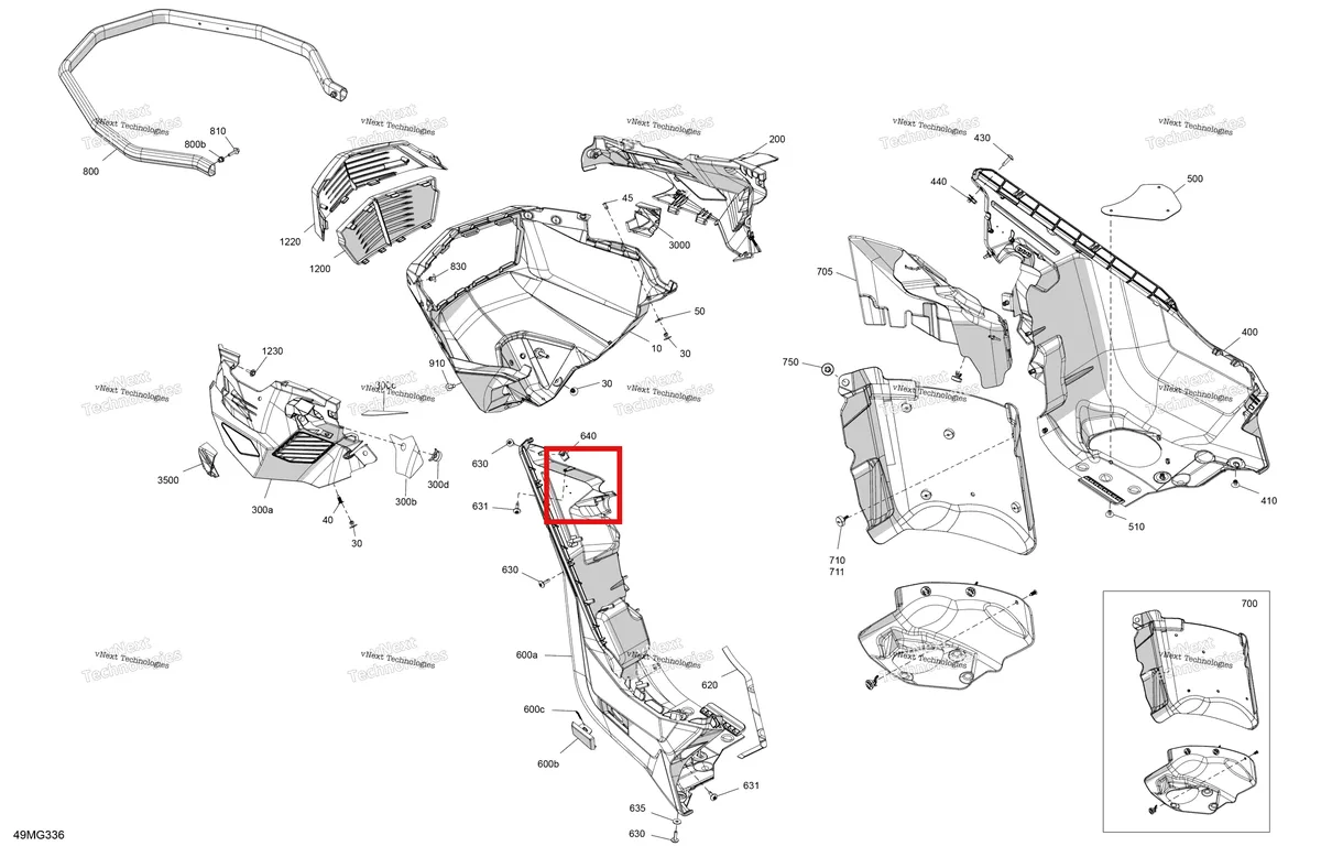 Схема применяемости: Верхний решётка Prefilter Ski-Doo Expedition LE 900 ACE Turbo (2026) (502008736)