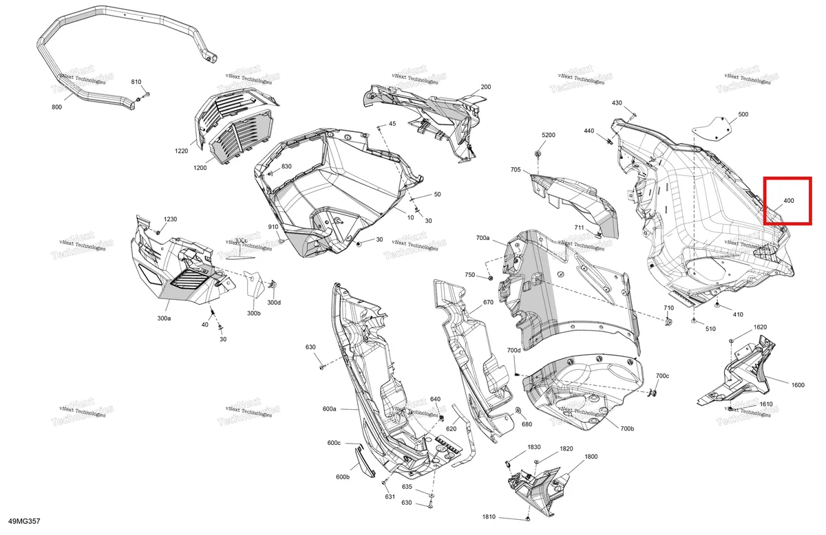 Деталь 502008783 на схеме узла 2027 Ski-Doo EXPEDITION - SPORT - 600 EFI - KAVA - Neo Yellow - 16X154X1.5CH Track Body - Bottom Pan