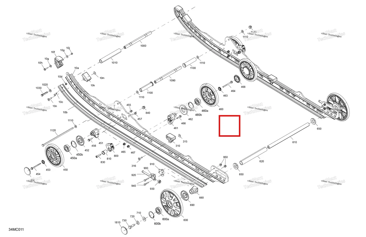 Деталь 503189265 на схеме узла 2023 Ski-Doo MXZ 600 EFI - 40 - NEO Suspension - Rear - Lower Section