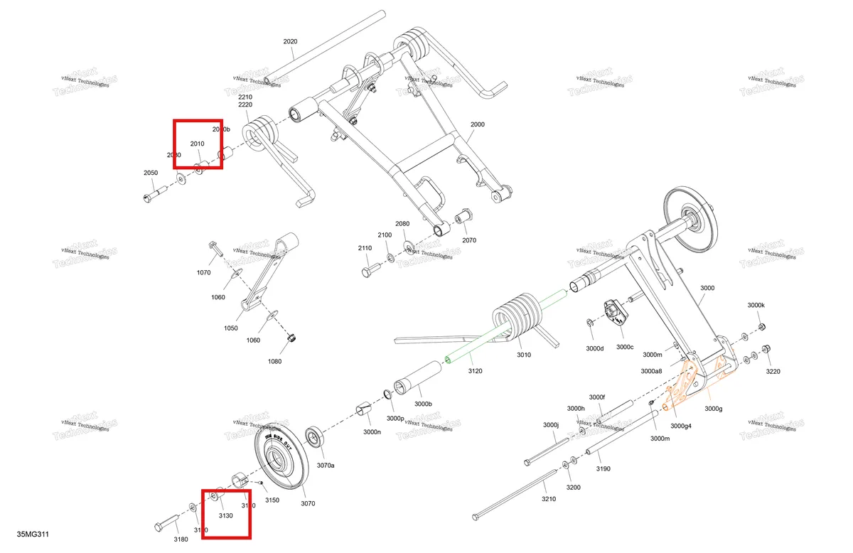 Деталь 503191262 (Втулка) на схеме узла 2027 Ski-Doo MXZ - NEO + - 600 EFI - 55 - BPVA - Deep Black - 15X120X1.25RS Track Suspension - Rear - Upper Section