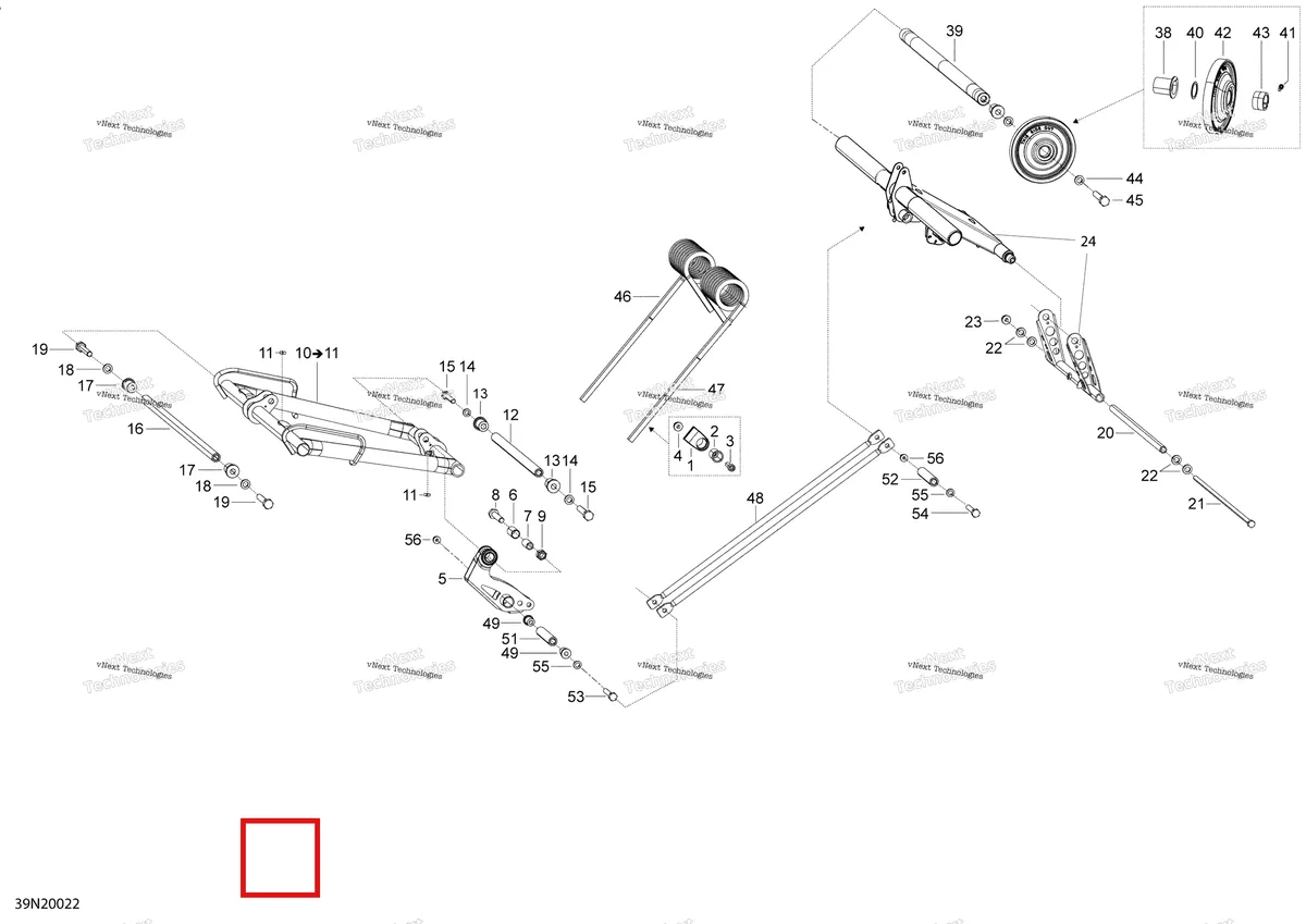 Деталь 503191392 на схеме узла 2020 Ski-Doo EXPEDITION SWT 900 ACE Suspension, Rear - Upper Section