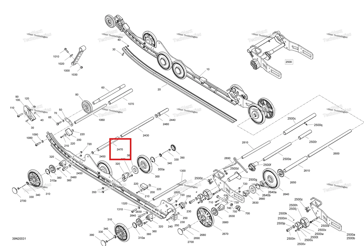 Деталь 503191421 на схеме узла 2020 Ski-Doo SKANDIC WT 600HO E-TEC Suspension, Rear - Lower Section