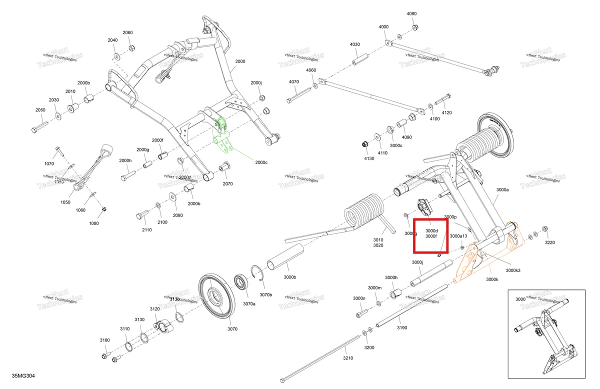 Схема применяемости: 503191566 Упор пружины правый Ski-Doo