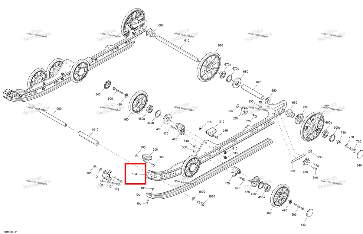 Деталь 503192152 на схеме узла 2020 Ski-Doo MXZ 600 CARB Suspension, Rear - Upper Section