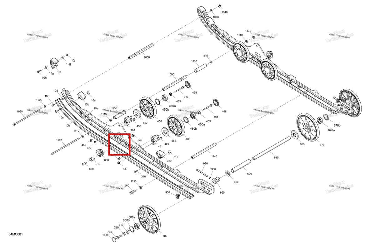 Деталь 503192299 (Протектор) на схеме узла Suspension - Rear - Lower Section