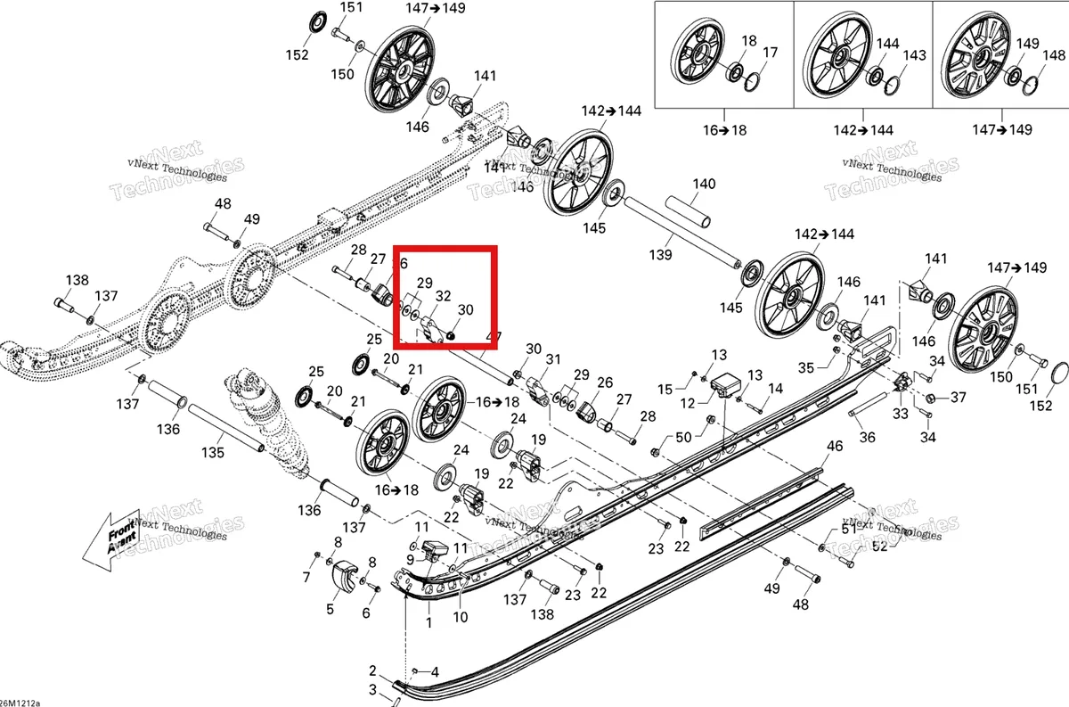 Деталь 503192487 на схеме узла Rear Suspension Runner