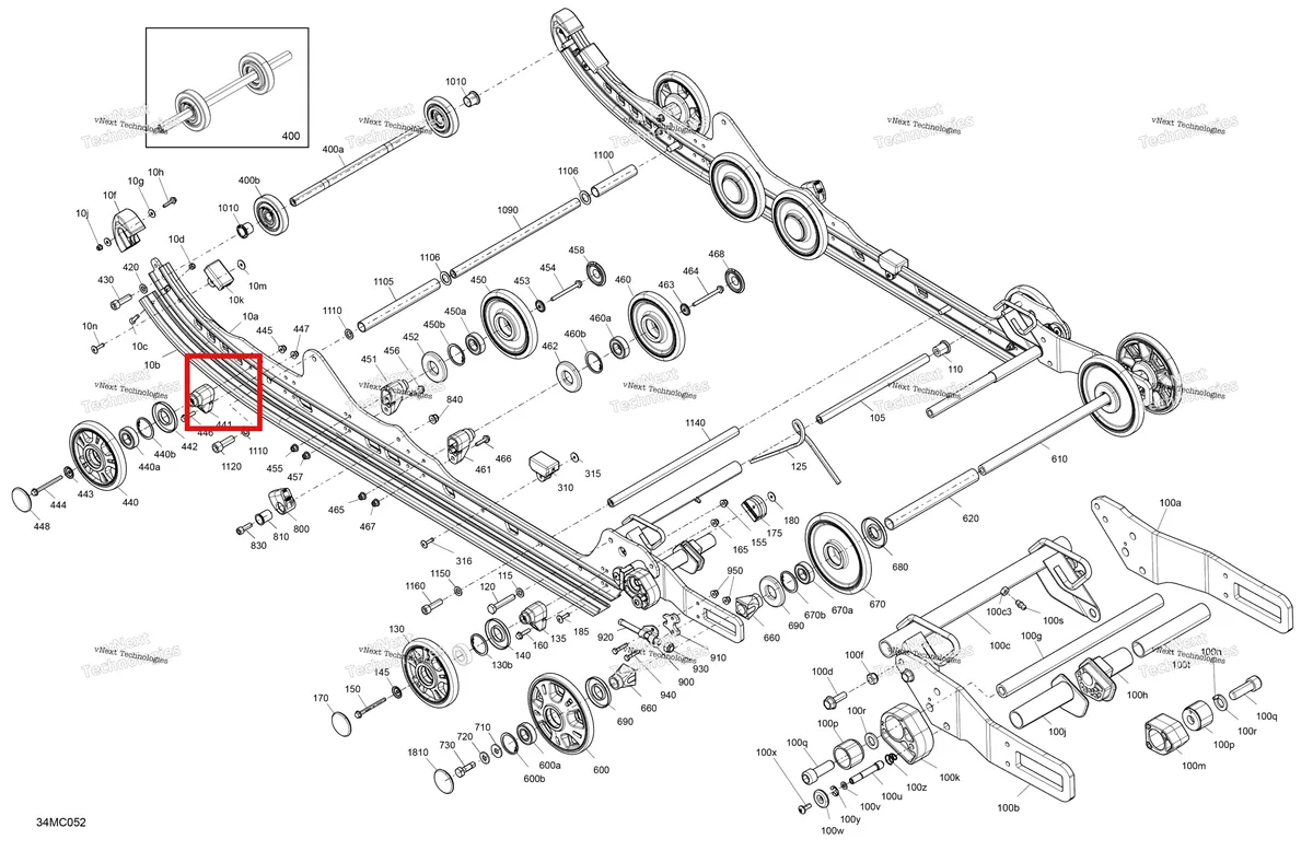 Деталь 503192530 на схеме узла 2023 Ski-Doo EXPEDITION LE 600R E-TEC - 20 INCH Suspension - Rear - Lower Section