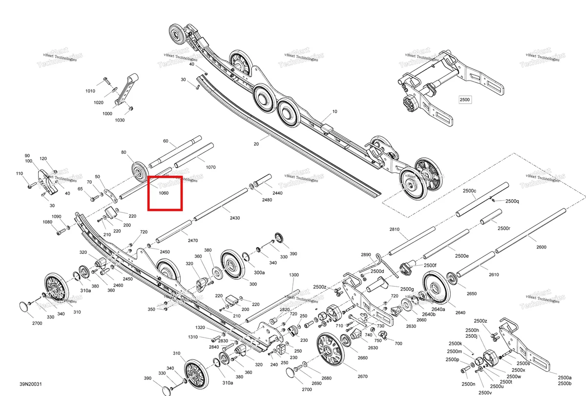 Деталь 503192623 на схеме узла 2020 Ski-Doo SKANDIC WT 600HO E-TEC Suspension, Rear - Lower Section