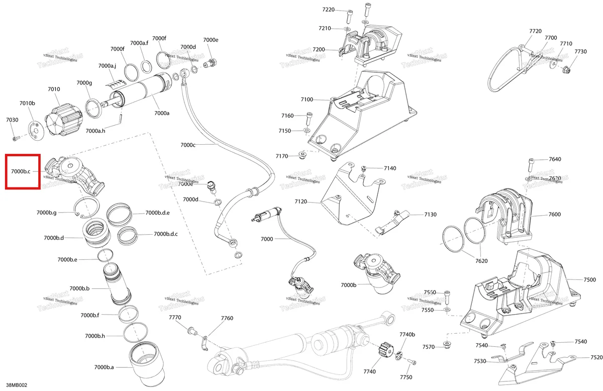 Деталь 503192633 на схеме узла 2022 Ski-Doo MXZ 850 E-TEC - X Suspension - Qas - Quick Adjustment