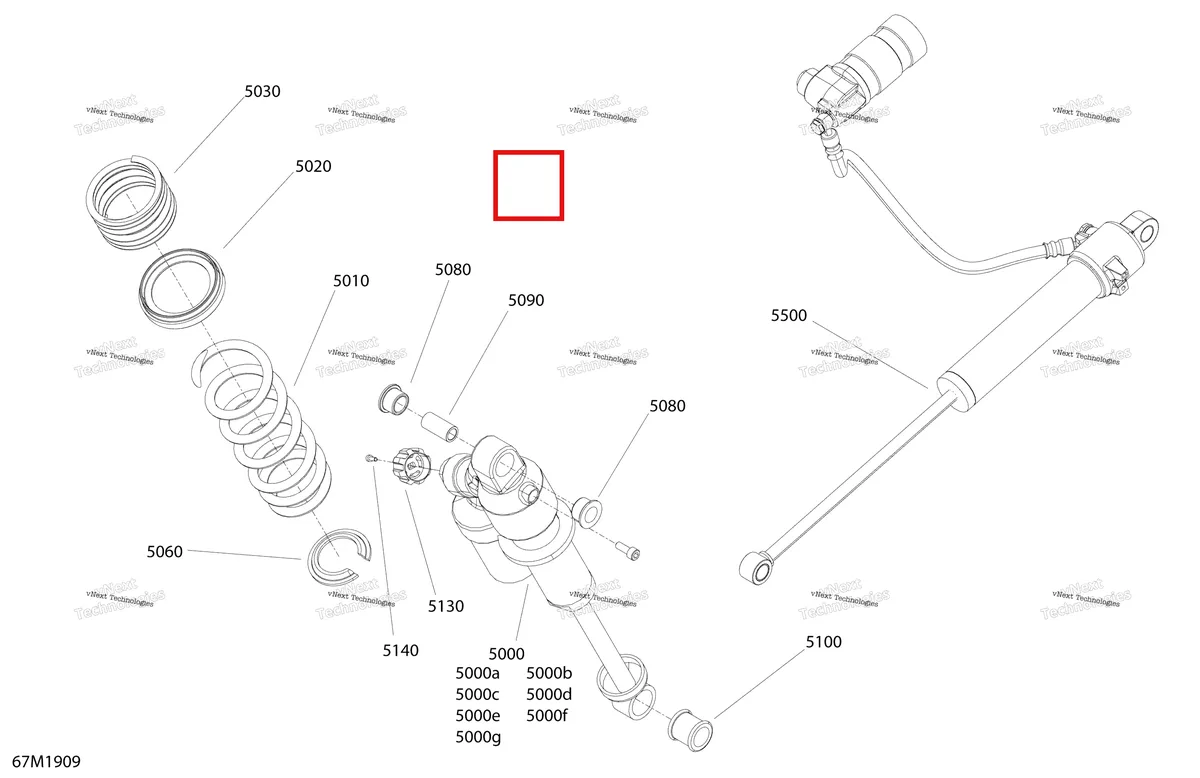 Деталь 503192744 на схеме узла 2019 Ski-Doo RENEGADE 900 ACE TURBO Rear Shocks - Xrs