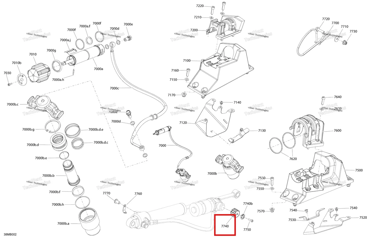 Деталь 503193025 на схеме узла 2022 Ski-Doo MXZ 850 E-TEC - X Suspension - Qas - Quick Adjustment