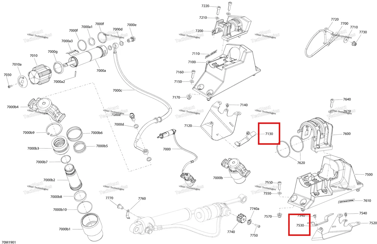 Деталь 503193413 на схеме узла 2019 Ski-Doo RENEGADE 600R E-TEC - ADRENALINE X Quick Ajust System