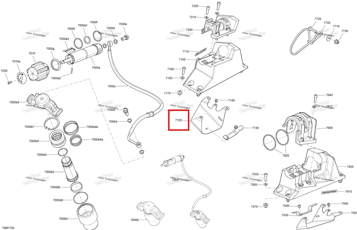 Деталь 503193437 на схеме узла 2017 Ski-Doo RENEGADE - 2-STROKE - 850 E-TEC Qas - Quick Adjust Suspension