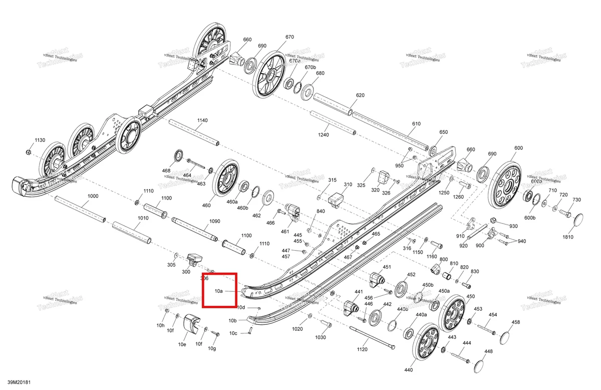 Деталь 503193556 на схеме узла 2020 Ski-Doo RENEGADE 850 E-TEC - X Suspension, Rear - Lower Section - X - Adrenaline