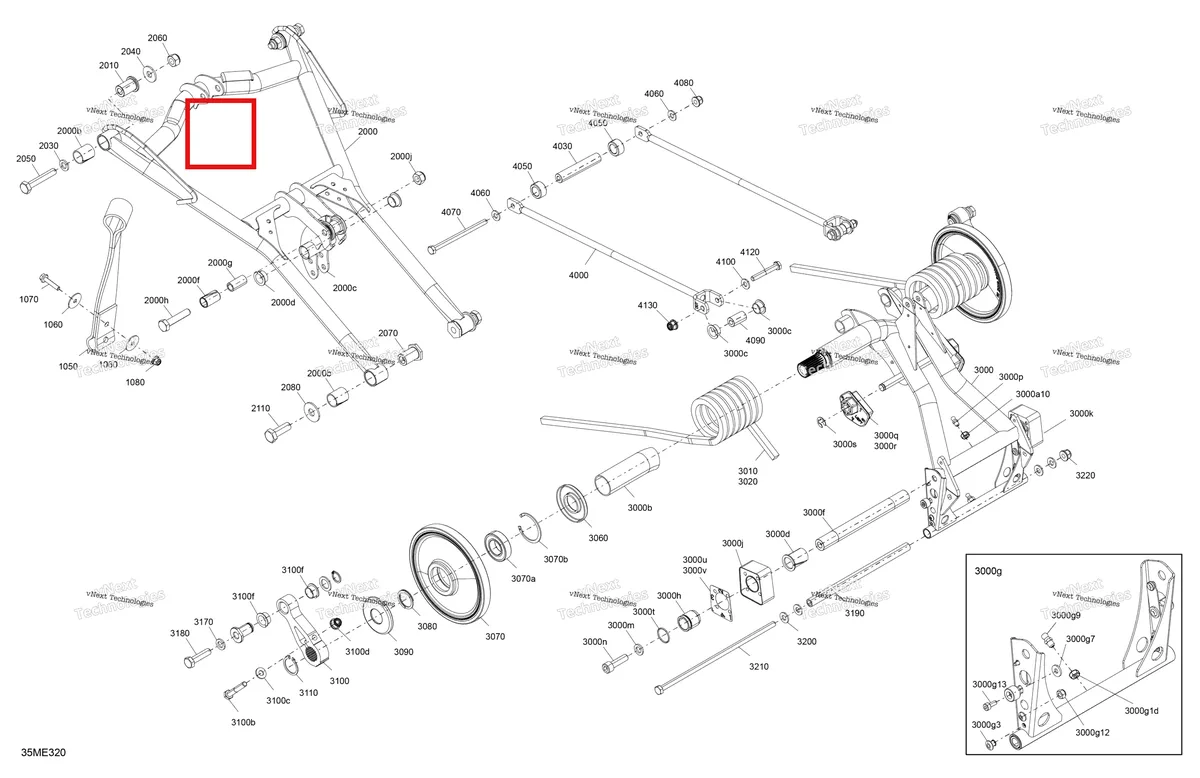 Деталь 503193714 на схеме узла 2025 Ski-Doo GRAND TOURING - 900 ACE - LE - EBSB - Deep Black - 137X15X1.25ST3 Track Suspension - Rear - Upper Section