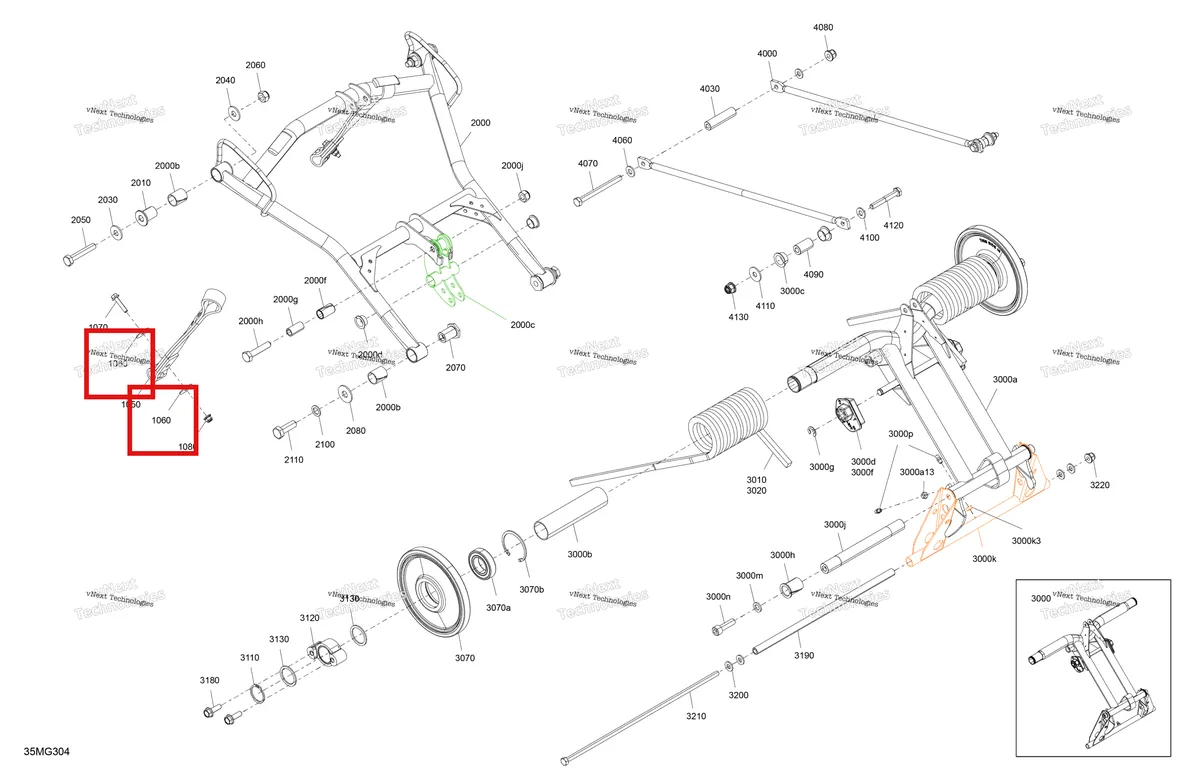 Деталь 503193995 на схеме узла 2027 Ski-Doo EXPEDITION - XTREM - 850 E-TEC - ADVA - Deep Black - 20X154X1.8CST8 Track Suspension - Rear - Upper Section