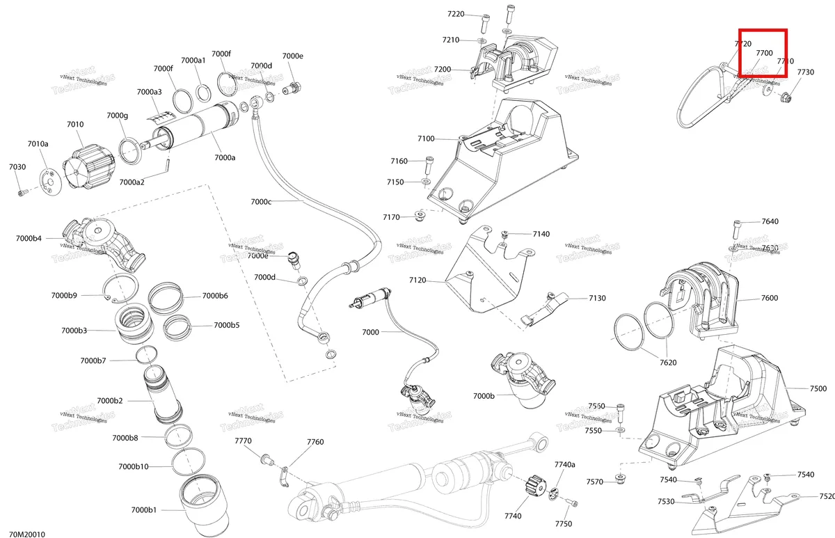 Деталь 503194113 на схеме узла 2020 Ski-Doo RENEGADE 900 ACE Turbo - XRS Suspension, Rear - Quick Ajustable System
