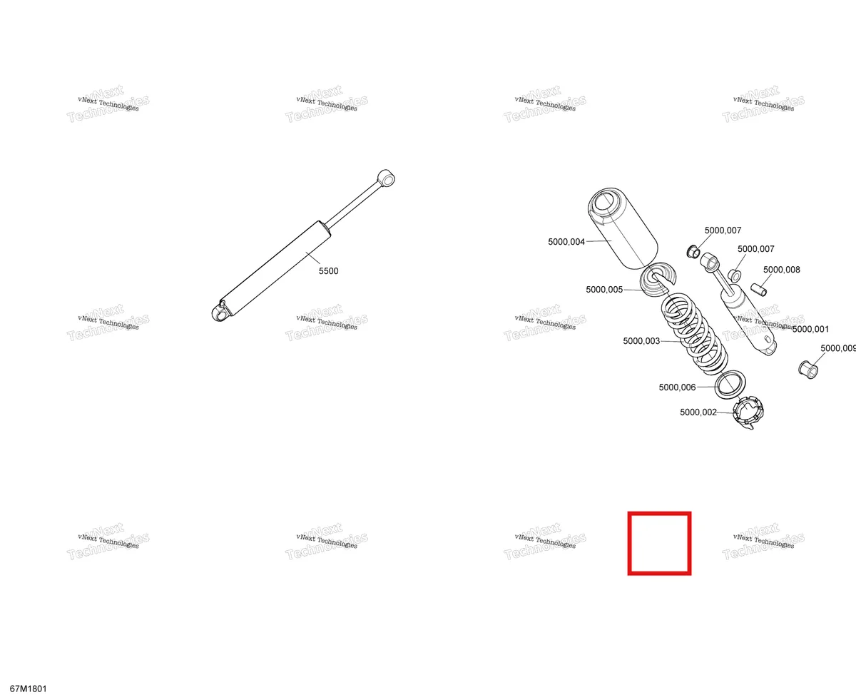 Деталь 503194137 на схеме узла 2018 Ski-Doo EXPEDITION SPORT 900 ACE Rear Shocks Expedition - 900 Ace - Europe Models