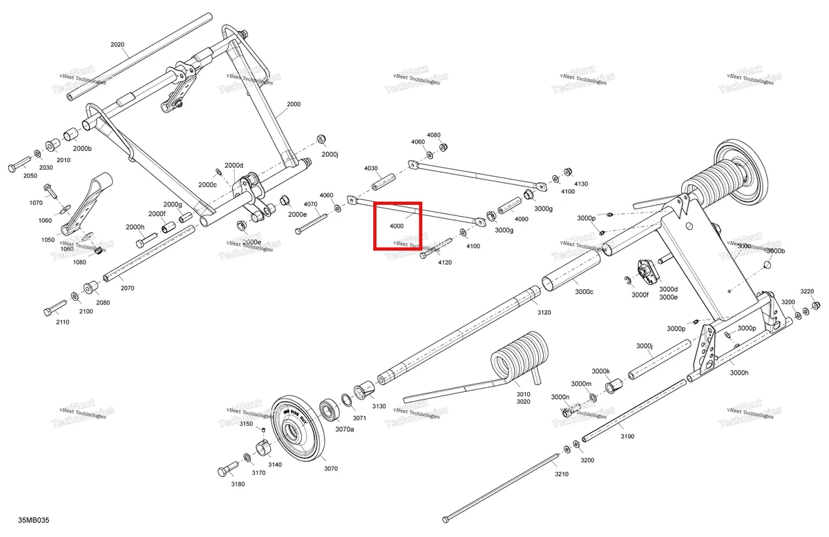 Деталь 503194153 на схеме узла 2022 Ski-Doo EXPEDITION XTREME 850 E-TEC Suspension - Rear - Upper Section