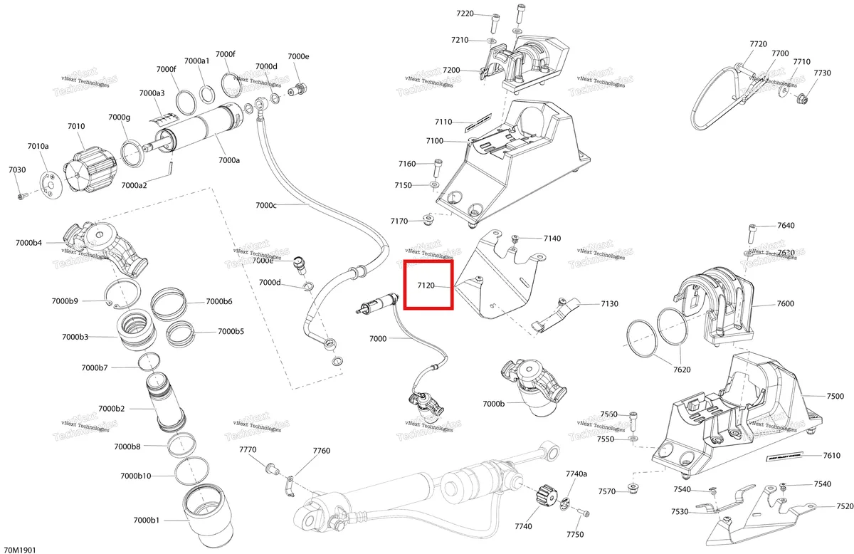 Деталь 503194524 на схеме узла 2019 Ski-Doo RENEGADE 600R E-TEC - ADRENALINE X Quick Ajust System