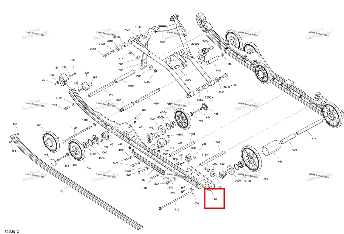 Деталь 503194533 на схеме узла 2020 Ski-Doo FREERIDE 137 850 E-TEC Suspension, Rear - Lower Section