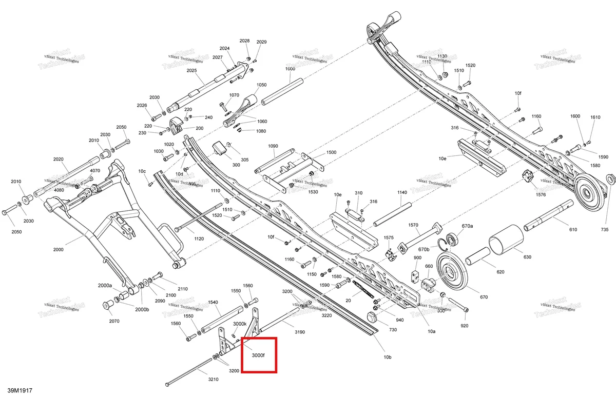 Деталь 503194566 на схеме узла 2019 Ski-Doo MXZ 600 RACING Rear Suspension - 600 Racing Lower Parts