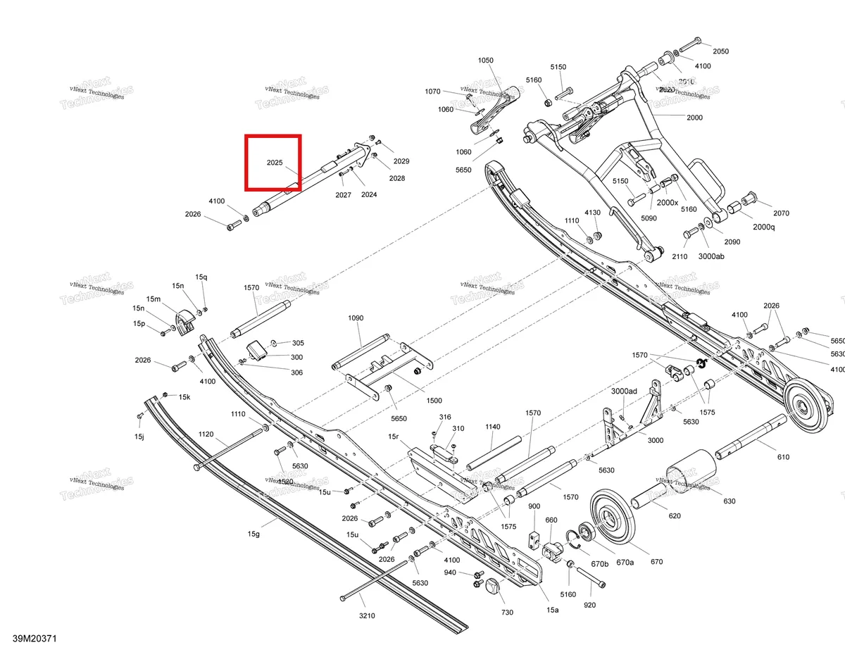 Деталь 503195016 на схеме узла 2020 Ski-Doo MXZ 600RS Suspension, Rear - Lower Section - Racing