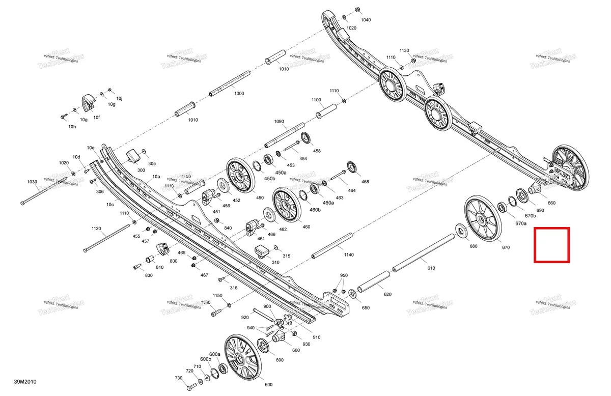Деталь 503195522 на схеме узла 2020 Ski-Doo BACKCOUNTRY 600R E-TEC Suspension - Rear - Lower Section - Std