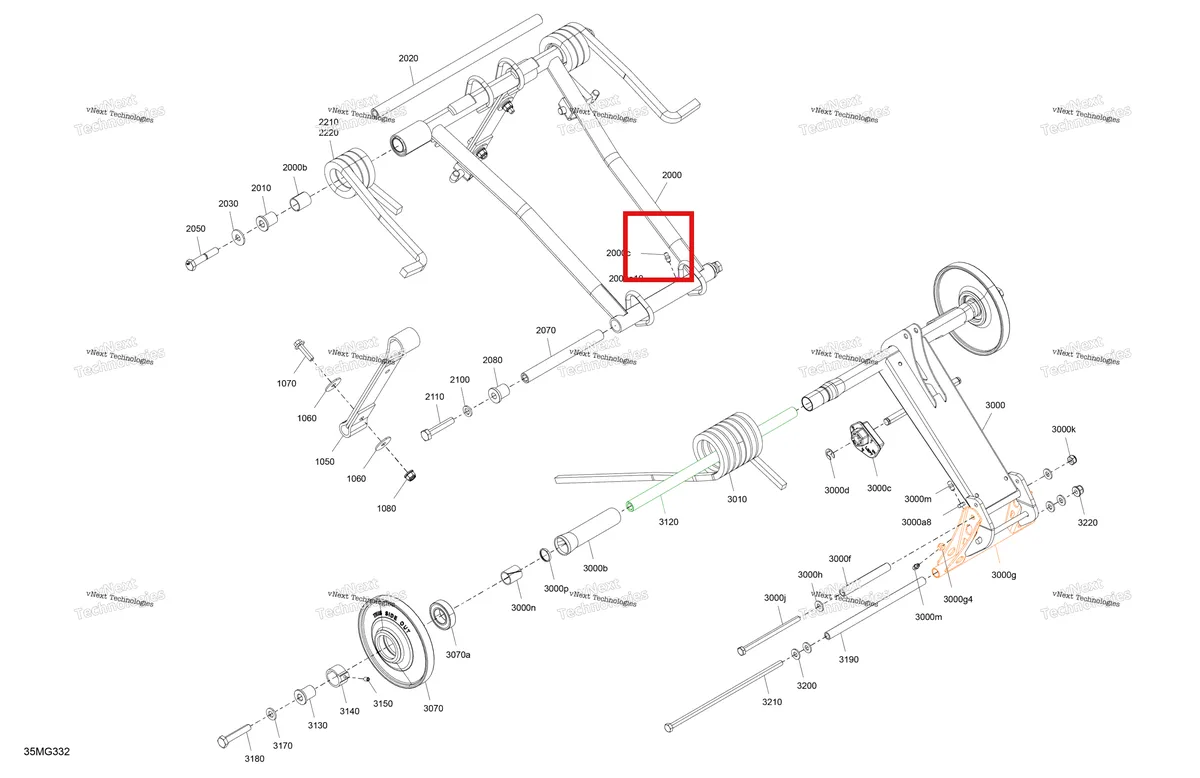 Деталь 503195606 на схеме узла 2027 Ski-Doo SUMMIT - NEO - 600 EFI - TWVA - Deep Black - 14X146X1.6CF Track Suspension - Rear - Upper Section