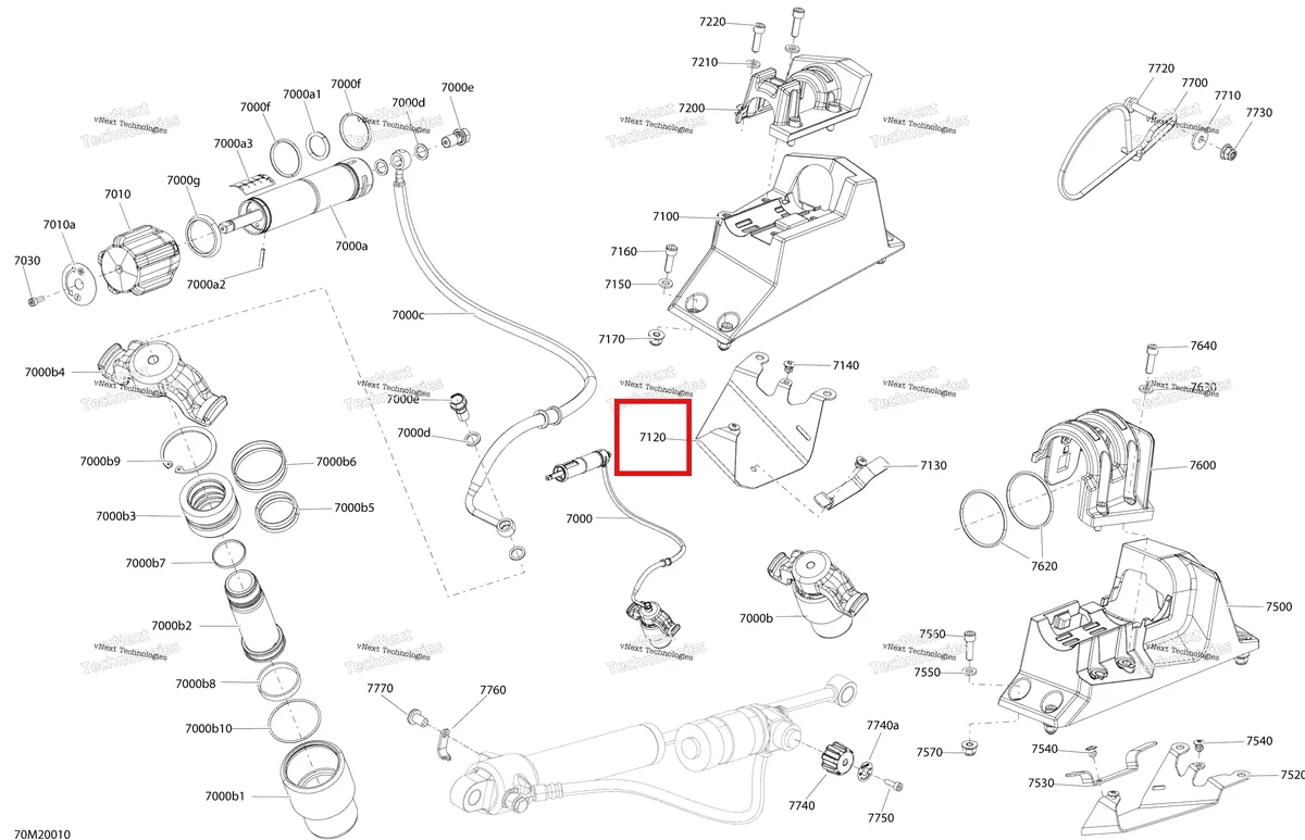 Деталь 503195708 на схеме узла 2020 Ski-Doo RENEGADE 900 ACE Turbo - XRS Suspension, Rear - Quick Ajustable System