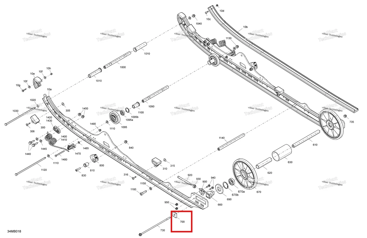 Деталь 503195756 на схеме узла 2022 Ski-Doo SUMMIT 850 E-TEC - SP - Package 146