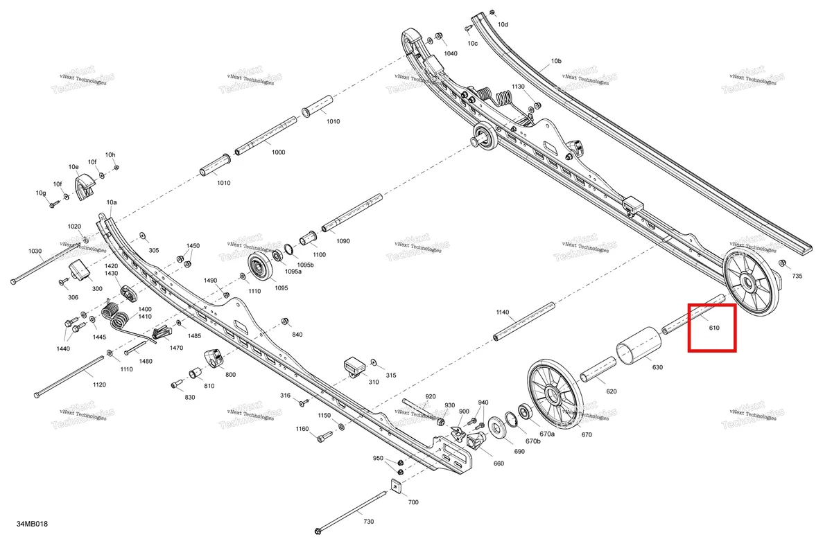 Деталь 503195757 на схеме узла 2022 Ski-Doo SUMMIT 850 E-TEC - SP - Package 146