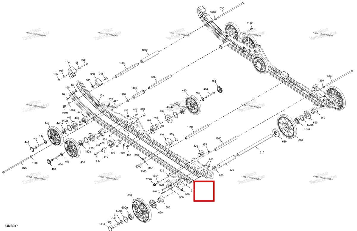 Деталь 503195935 на схеме узла 2022 Ski-Doo RENEGADE 600R E-TEC - Adrenaline Suspension - Rear - Lower Section
