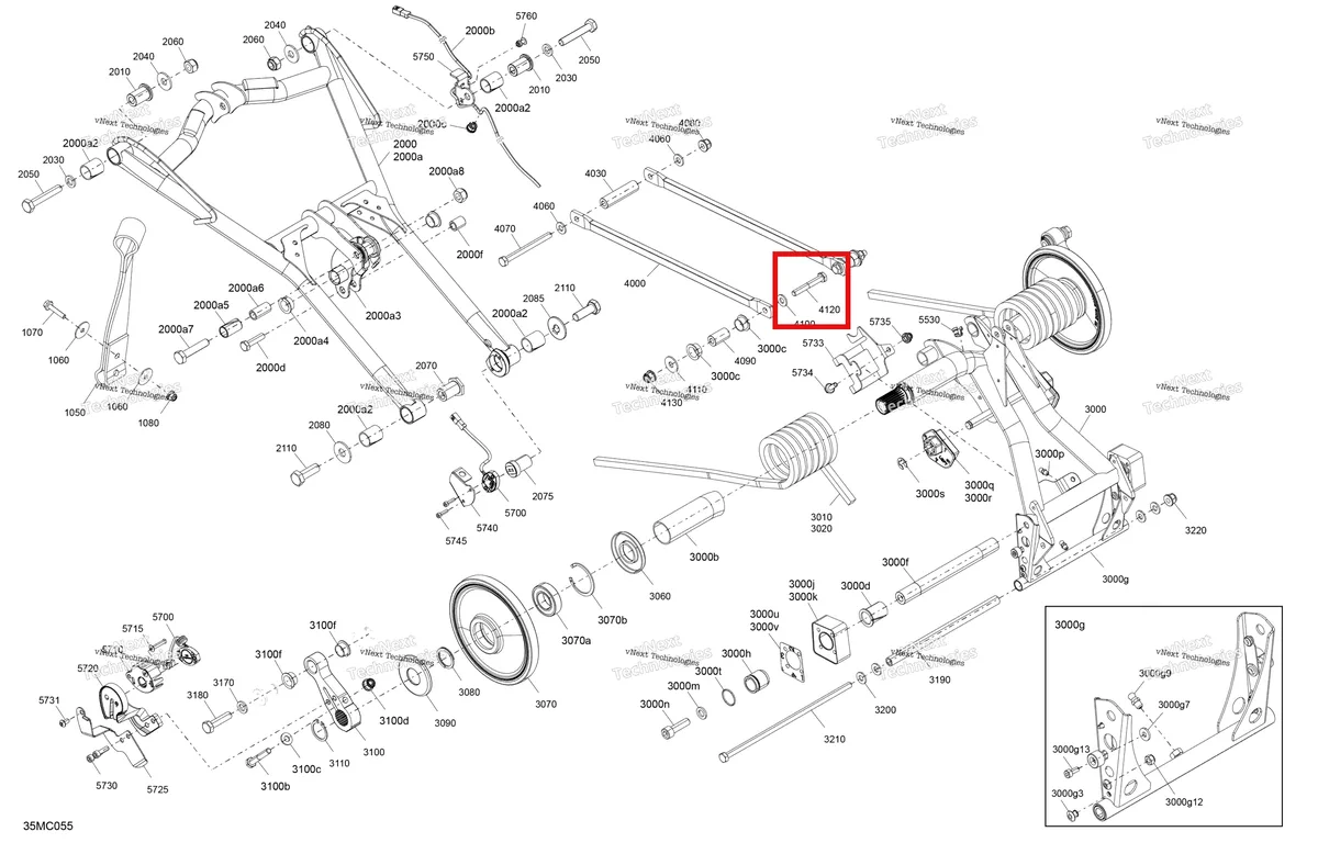 Деталь 503196220 на схеме узла 2023 Ski-Doo MXZ 850 E-TEC - XRS SMART-SHOX Suspension - Rear - Upper Section