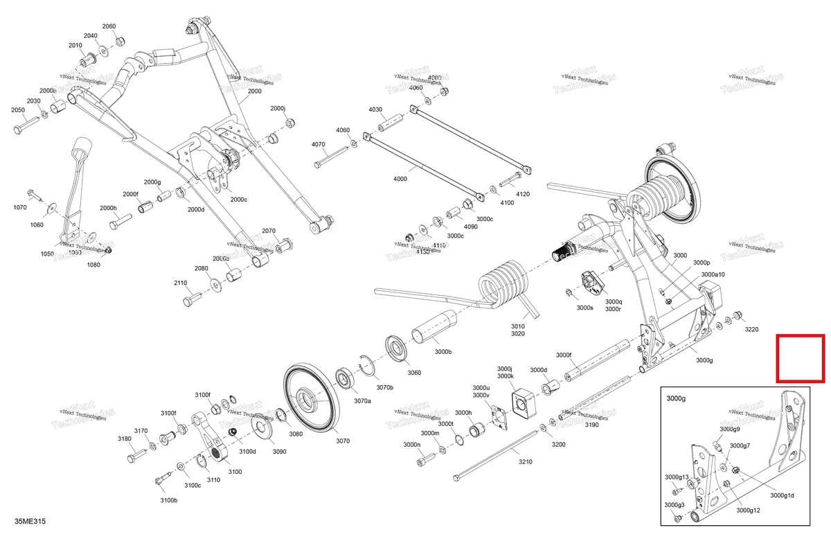 Деталь 503196609 на схеме узла 2025 Ski-Doo MXZ - 600R E -TEC - Adrenaline - BDSG - Neo Yellow - 129X15X1.25RS Track Suspension - Rear - Upper Section