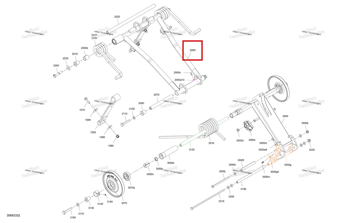 Деталь 503196681 на схеме узла 2027 Ski-Doo SUMMIT - NEO + - 600 EFI - TXVB - Deep Black - 15X146X1.75HF Track Suspension - Rear - Upper Section
