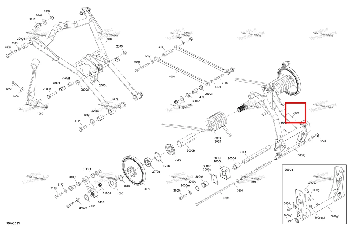Деталь 503196833 на схеме узла 2023 Ski-Doo RENEGADE 600R E-TEC - XRS COMPETITION Suspension - Rear - Upper Section