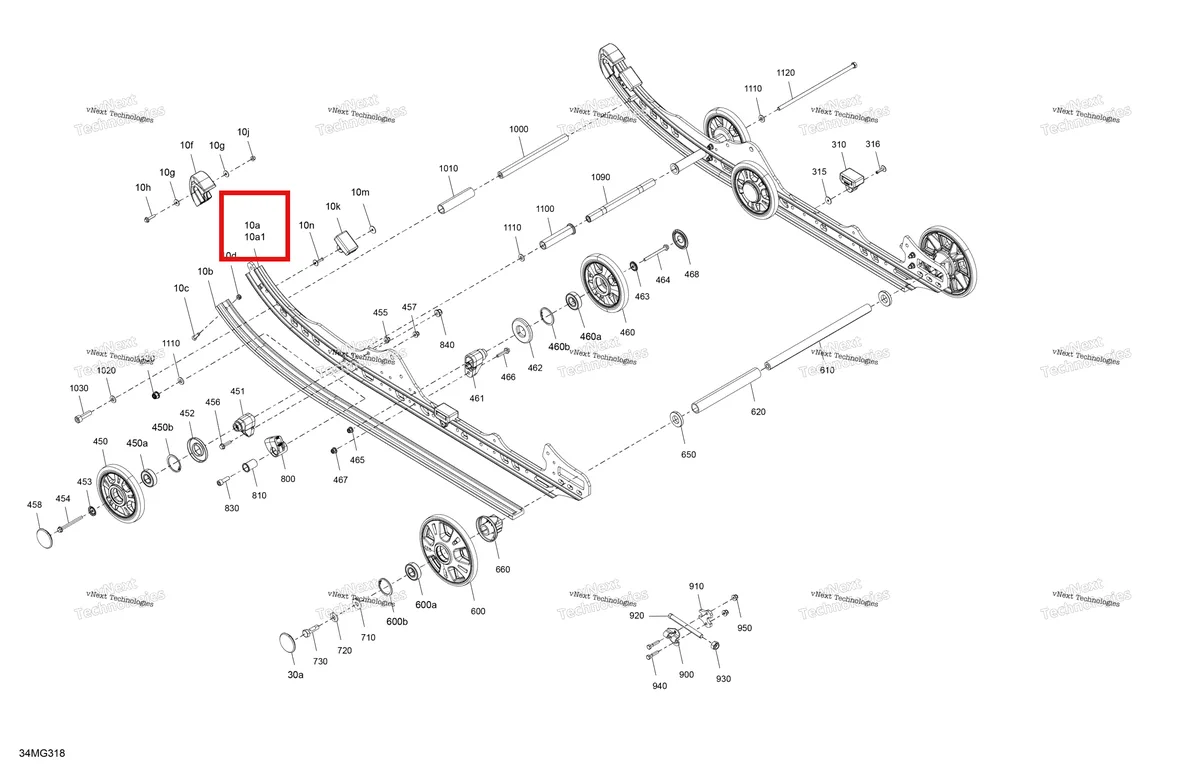 Деталь 503196862 на схеме узла 2027 Ski-Doo MXZ - NEO + - 600 EFI - 55 - BPVA - Deep Black - 15X120X1.25RS Track Suspension - Rear - Lower Section
