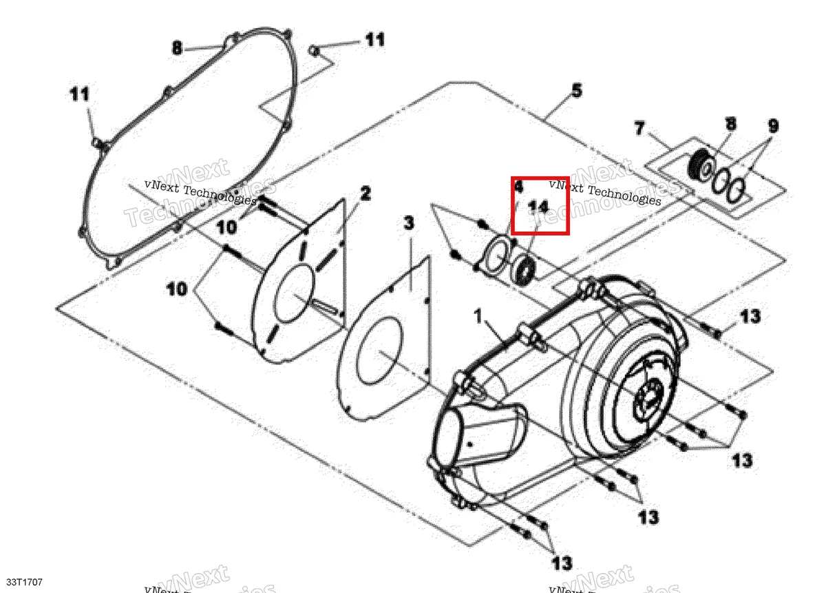 Деталь 504152418 на схеме узла 2026 Can-Am 001- DS 250 Cvt Cover