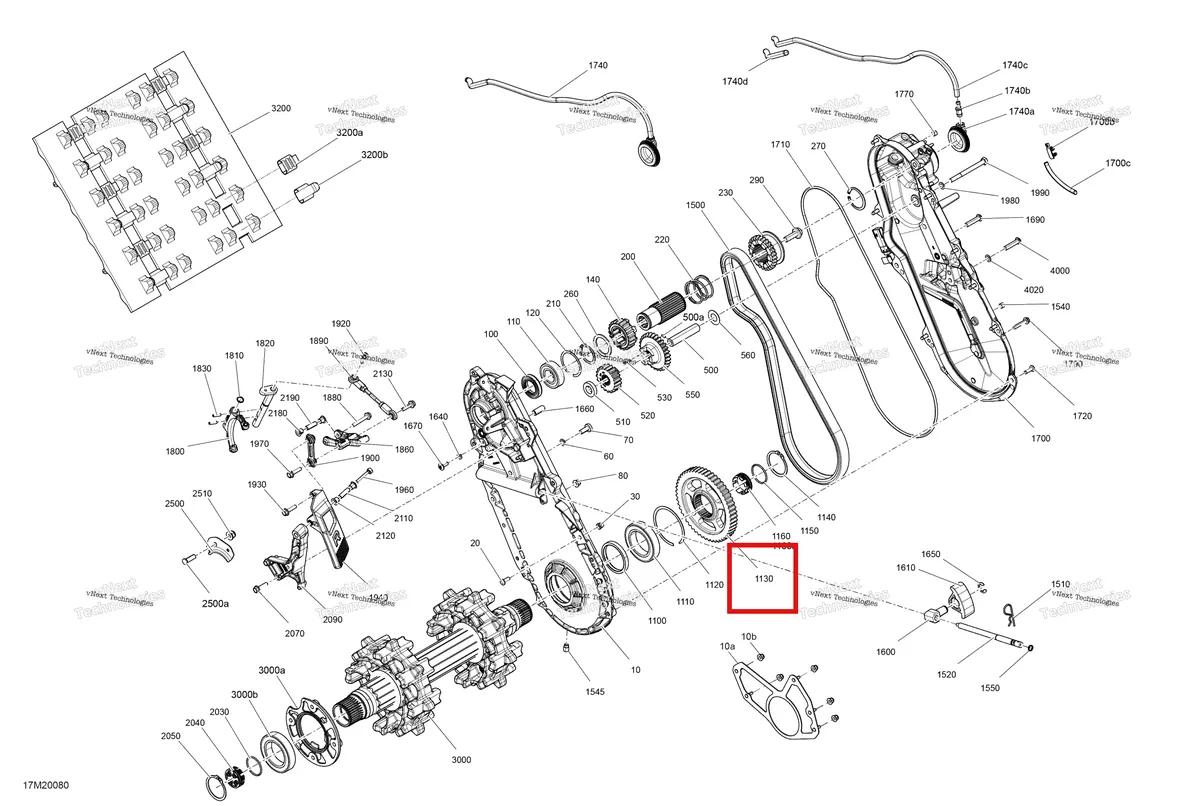 Деталь 504152581 (Звездочка) на схеме узла 2020 Ski-Doo EXPEDITION SPORT 900 ACE Drive - System