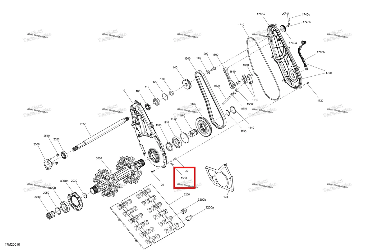 Деталь 504152636 (Магнитная Пробка) на схеме узла 2020 Ski-Doo TUNDRA 550F Drive - System