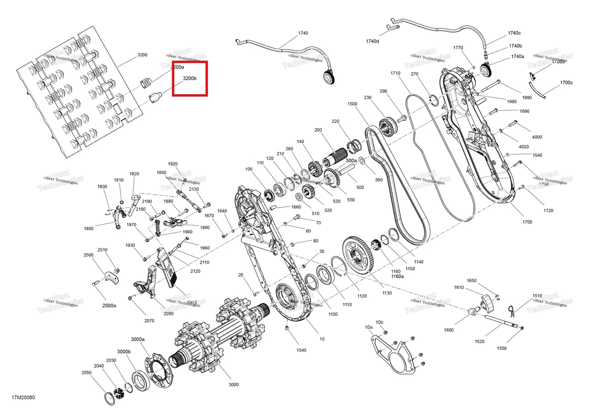 Деталь 504152652 на схеме узла 2020 Ski-Doo EXPEDITION SPORT 600 ACE Drive - System